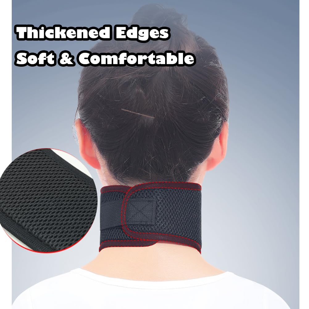 Soft Sponge Neck Brace Cervical Collar Universal Adjustable Neck Collar Relief Pain and Pressure in Spine for Women & Men Sponge Wraps Keep Vertebrae Stable Cervical Collar for Sleeping