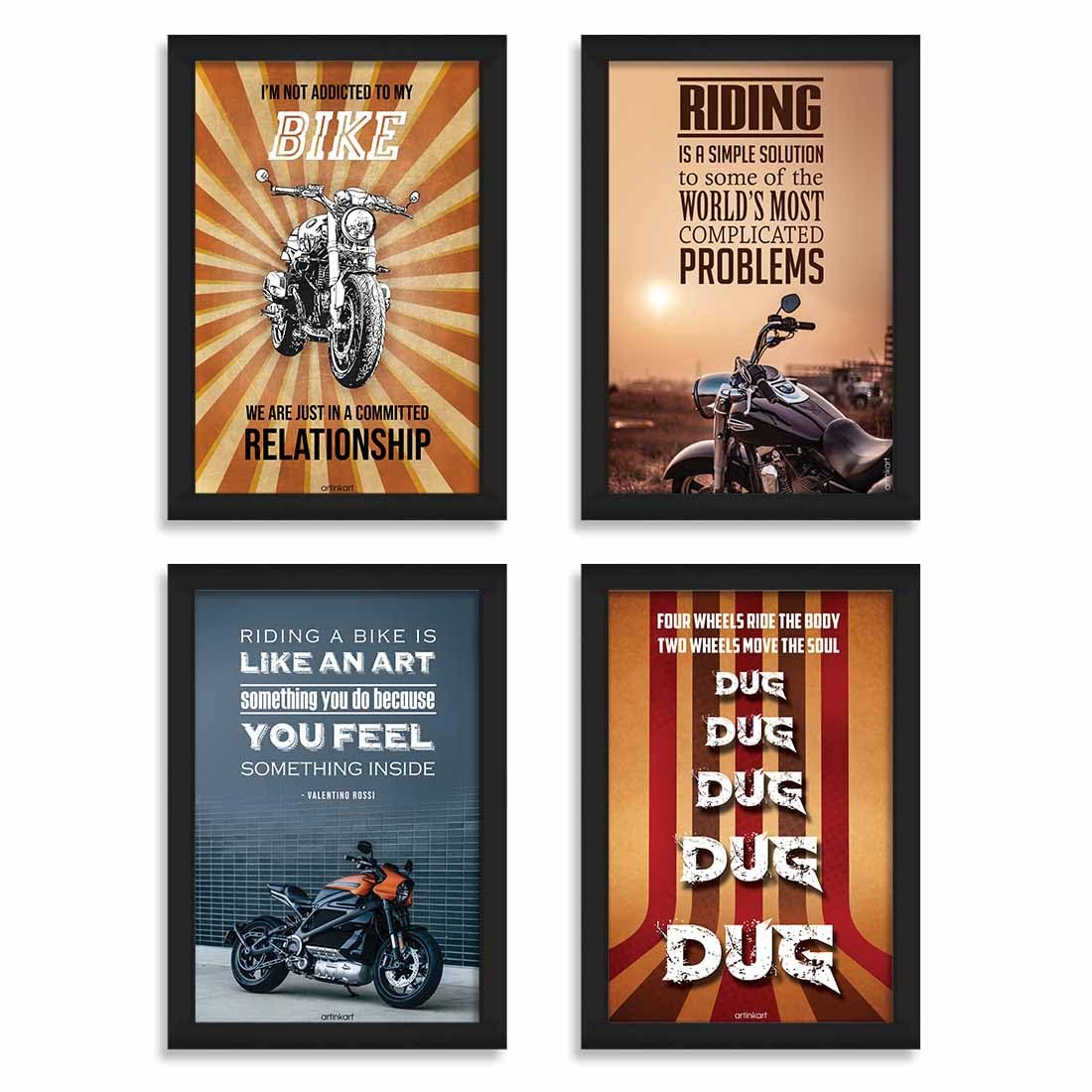 Gym & Motivational Wall Frames - 4 Pack -7 Gym & Motivational Wall Frames - 4 Pack -7