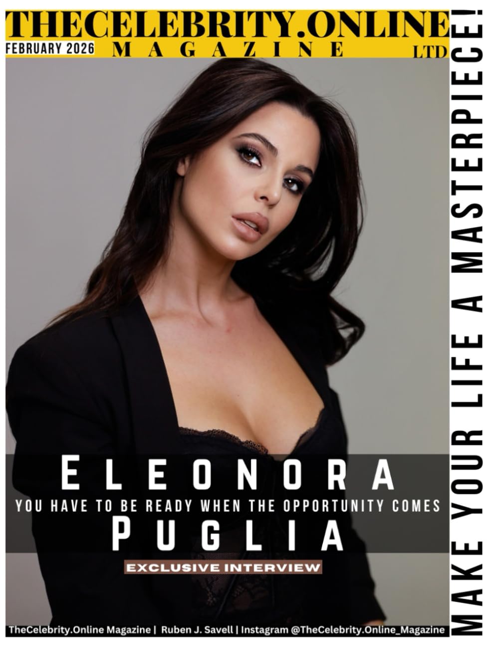 TheCelebrity.Online Magazine February 2026 Edition: Eleonora Puglia - Multifaceted Artist and Rising Star