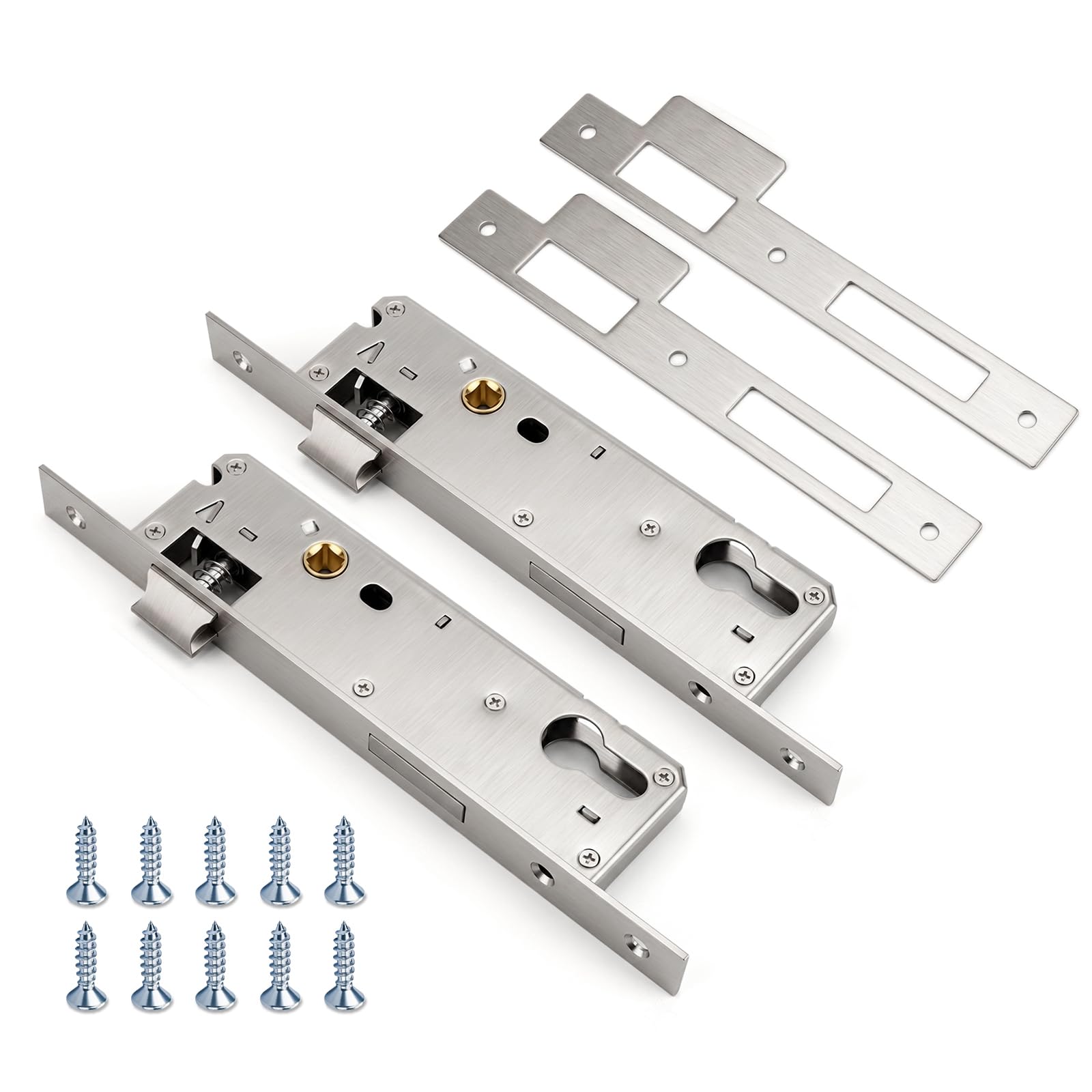 XZLUPUP 2Pcs 30mm 9230 Mortice Lock Stainless Steel Replacement