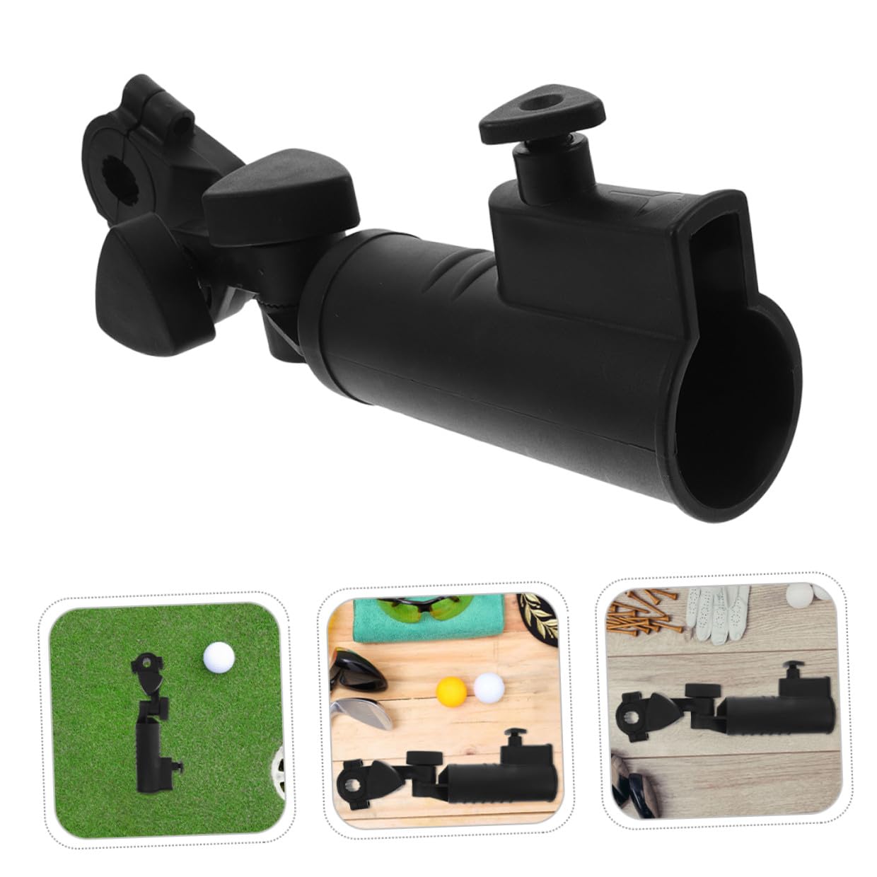 BESPORTBLE 2 Stück Verstellbarer Schirmhalter aus Robustem ABS Kunststoff Universelle Schirmklemme für Golfwagen Kinderwagen und Rollstühle Wetterfester Schirmständer für Outdoor Einsatz