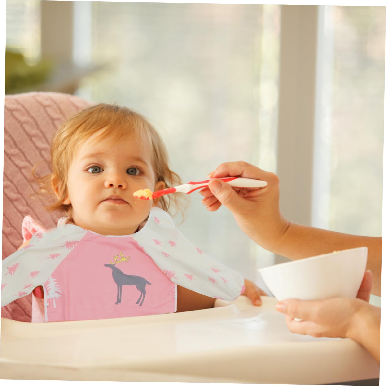 HEMOTON 4 Pezzi Di Grembiule Per Bambini Grembiule Per Bavaglini Bavaglino Per L'Alimentazione Del Bavaglino Da Pranzo Per Bambini Alla Moda