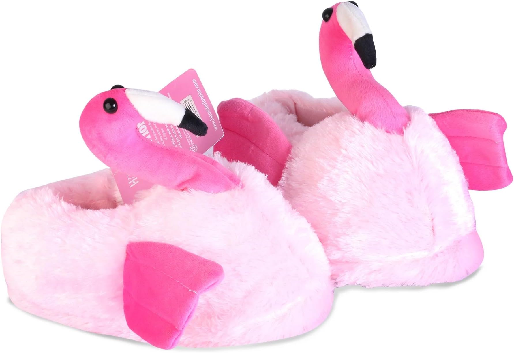 - London Furry Slipper Flamingo - Cozy Comfort for Your Feet! Hot Pink