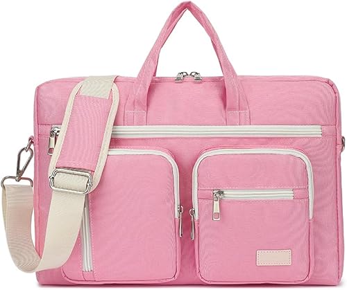 Miniatura 9 de Bolsa de hombro para laptop de 15-15.6 pulgadas, para MacBook Pro 16, HP Lenovo Dell 14 pulgadas impermeable bolsa de mensajero funda (verde