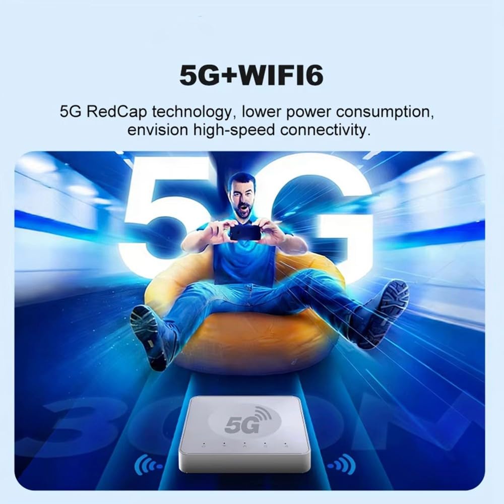 Portable 5G WiFi Router WiFi 6 High Speed Wireless Router Gigabit Ethernet Port Mobile WiFi Hotspot for Home Travel