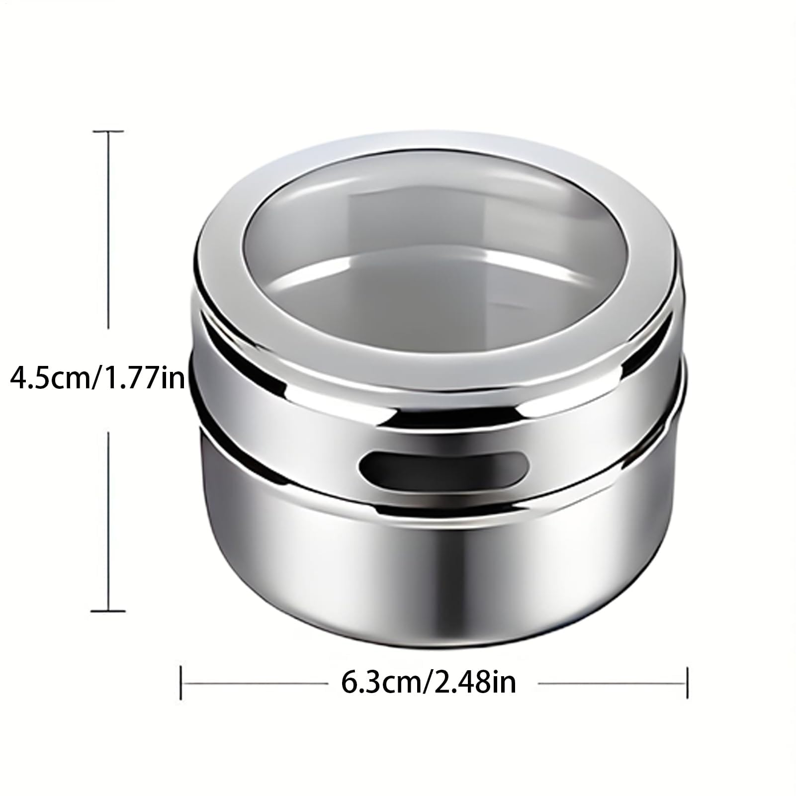 Gewürzdosen Set - Komplettes Set aus luftdichten transparenten Gewürzbehältern mit Deckel | wasserdichte Lebensmittelaufbewahrung für Salz und Küche, perfekt zum Kochen