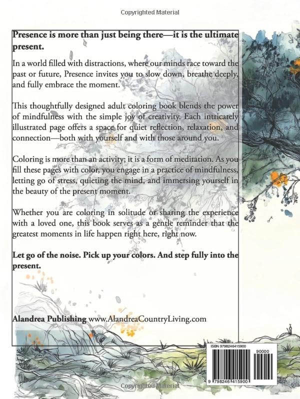Presence: The Ultimate Gift: A Mindfulness Coloring Book About Truly Being There (WELLNESS - The Coloring Books) - Image 2