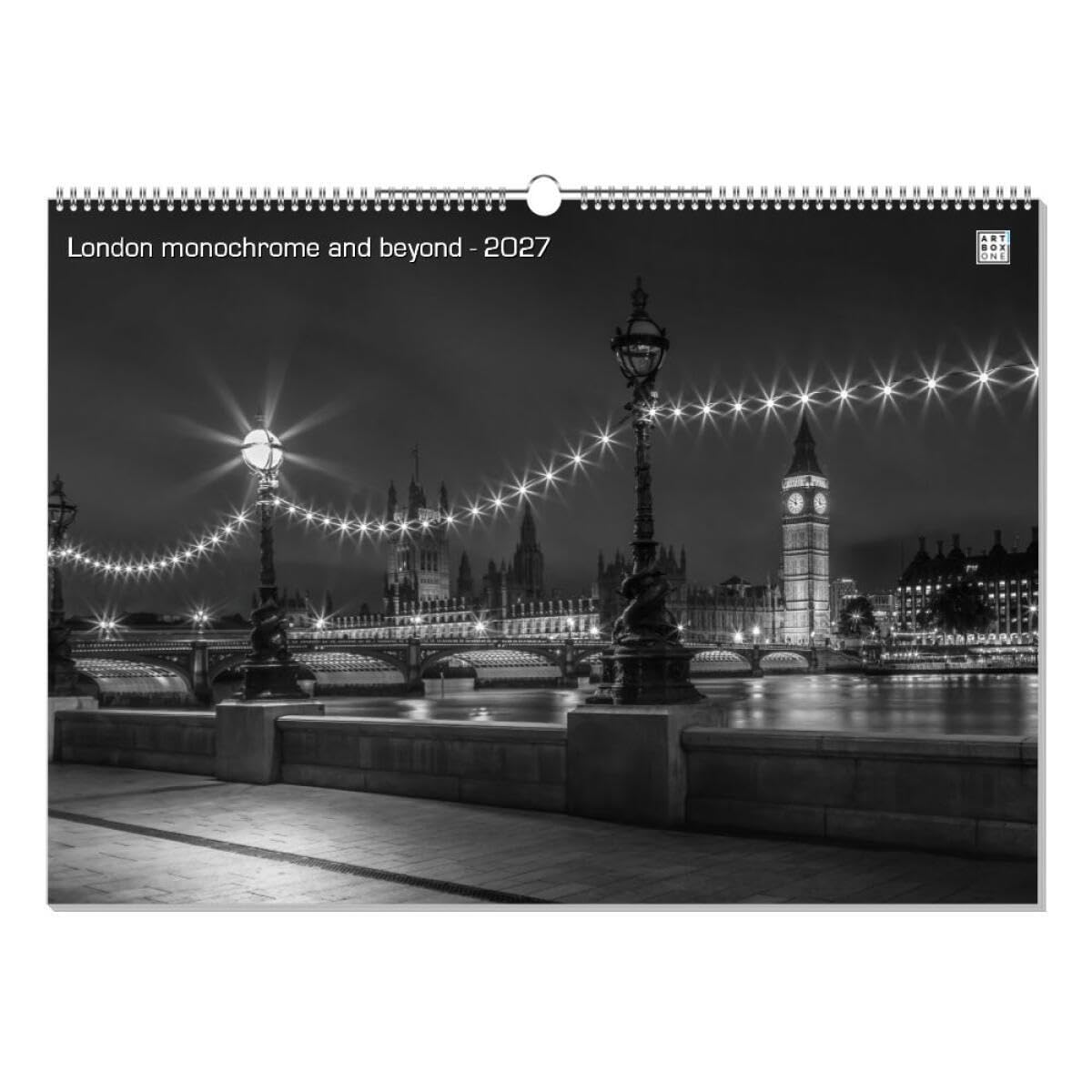 artboxONE Kalender 2027 London monochrome and beyond Wandkalender A2 2027 Städte/London