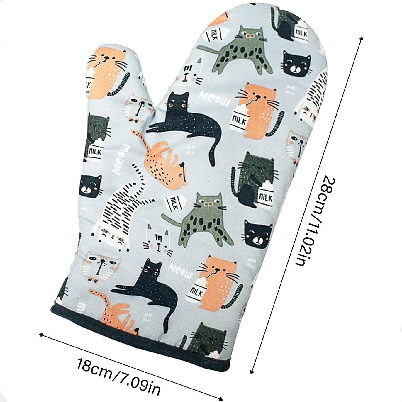 Une Paire De Gants en Coton pour Four À Micro-Ondes Et Four Peut Être Lavée, Résistante Aux Hautes Températures Et À l'abrasion