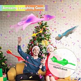 Namii W Rubber Chicken Slingshot Dinosaur Catapult Toys, Slingshot Chicken Animal Finger Toys for Kids, Flick Chicken Dinosaurs Flying Games Stress Gag Toysfor EasterStuffers for Party Favors