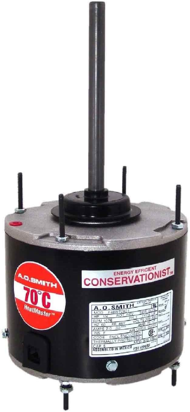 AO Smith FSE1016SF 5.6-Inch Frame Diameter 1/6 HP 1075 RPM 208-230-Volt 1.4-Amp Sleeve Bearing Condenser