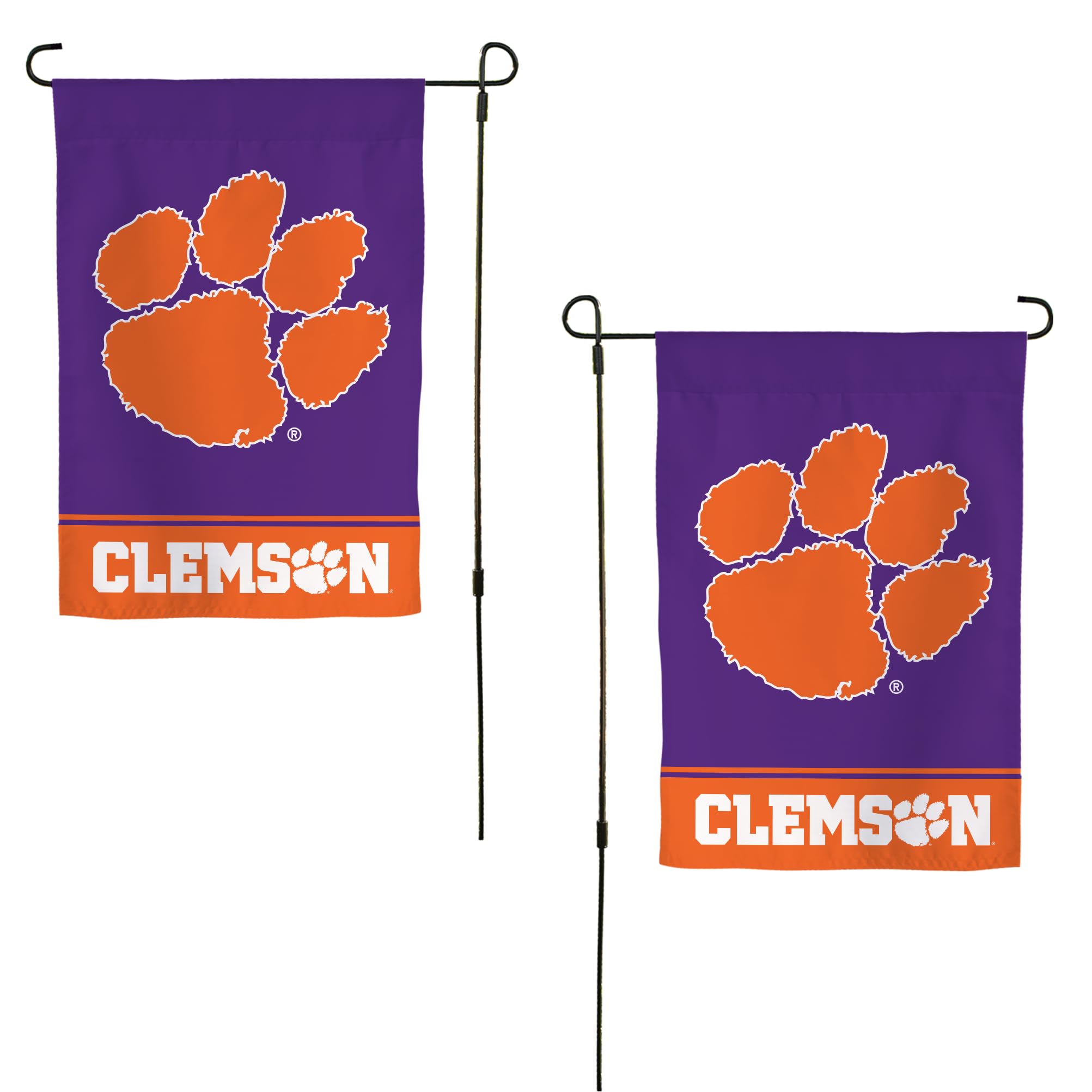 Desert Cactus Clemson University CU Garden Flag โ 19 x 12 inch Clemson Tigers Banner, For Outdoor Display and Events (Design A)