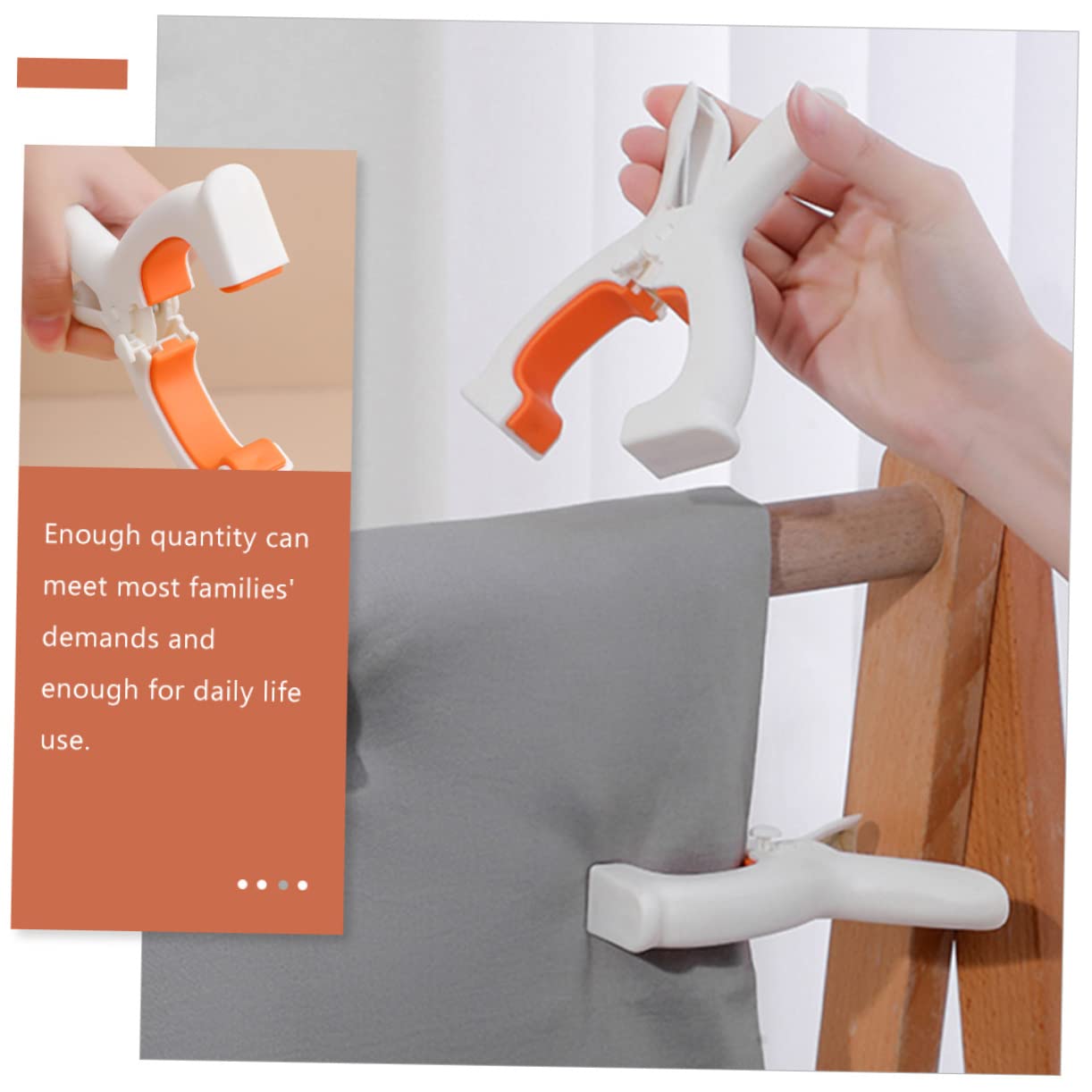 Amosfun 16 Piezas Clip De Secado Abrazaderas De Gancho para Colgar Ropa Pintando Pinzas para La Ropa Clip De Papel De Plástico Clips De Conejo Antideslizante Clavija El Plastico