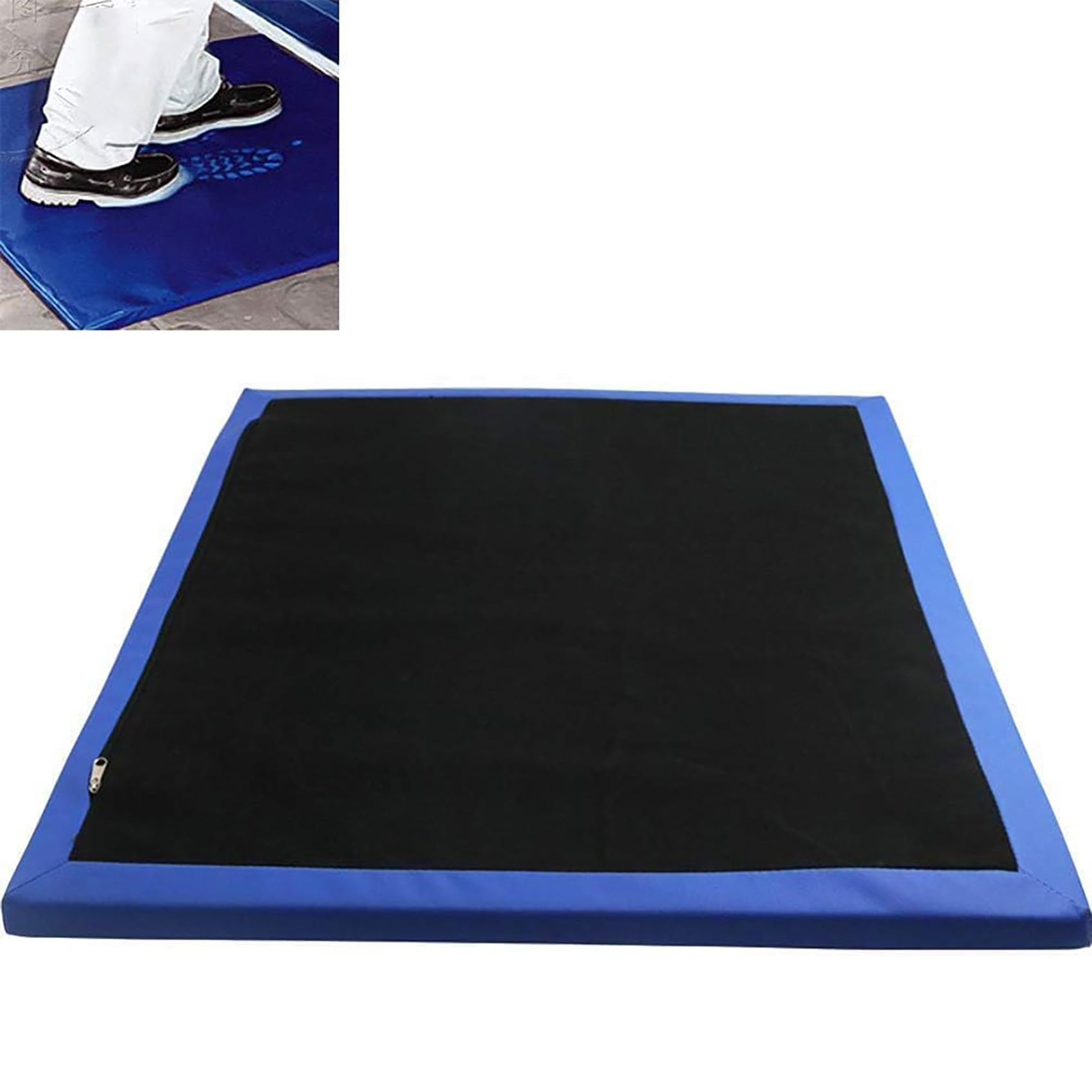 Tapete desinfectante de zapatos, tapete desinfectante para entradas, felpudo de esponja para uso en interiores y exteriores, ideal para hospitales, laboratorios y cría de animales