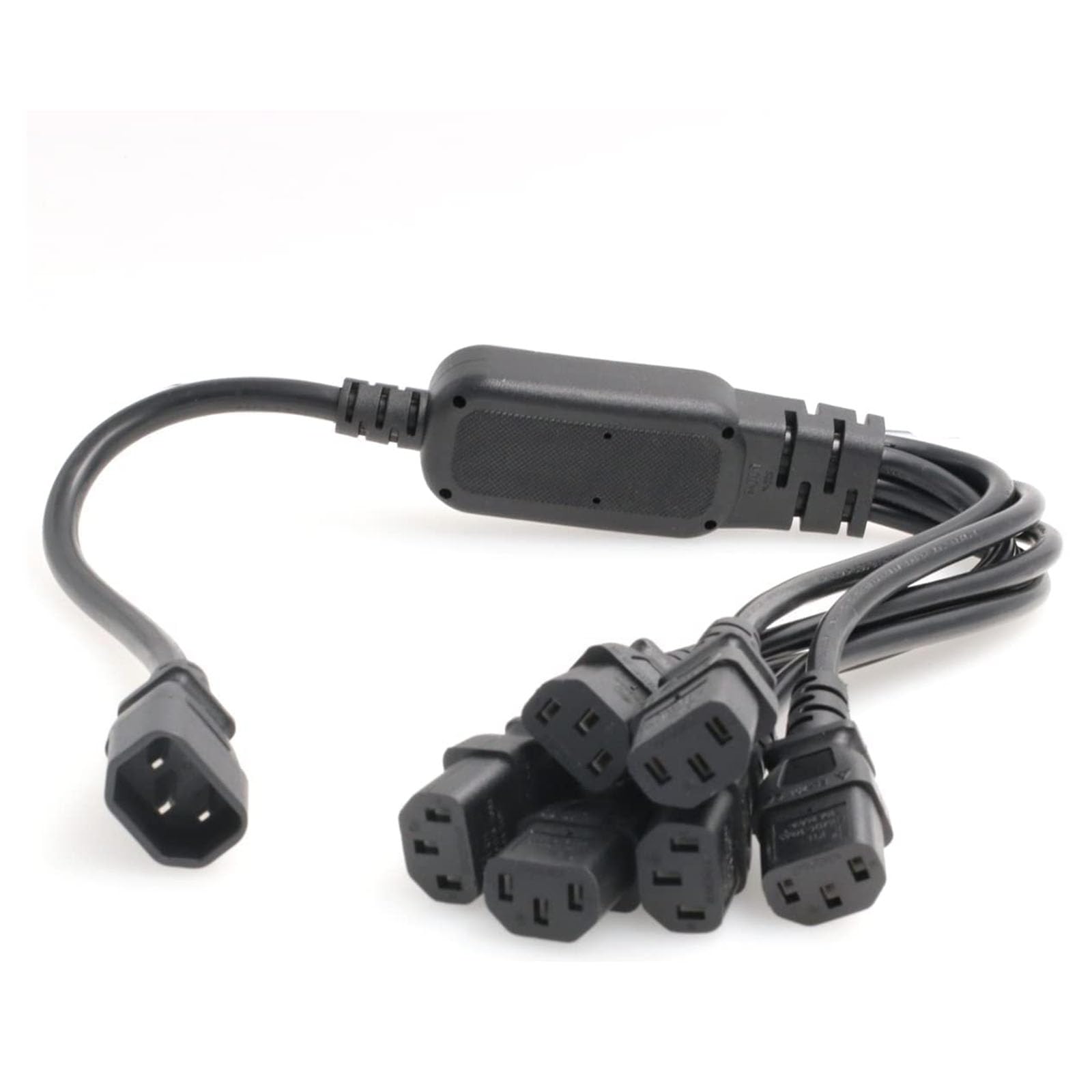 JORINDO (2ft/60cm) IEC 320 C14 Male to 3 x C13 Female Y Splitter Power Adapter Cable 10A 250V UPS PSU Extension Cable，3 in 1，ower Supply for 3 Devices at a time