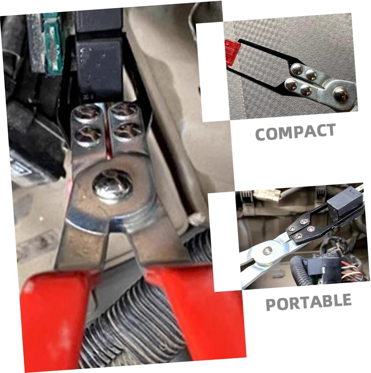 PRETYZOOM 2Pcs Professional Fuse Pliers Durable Relay Puller Tool for Automotive Electrical Repairs Ergonomic Grip for Safe Fuse and Relay Removal