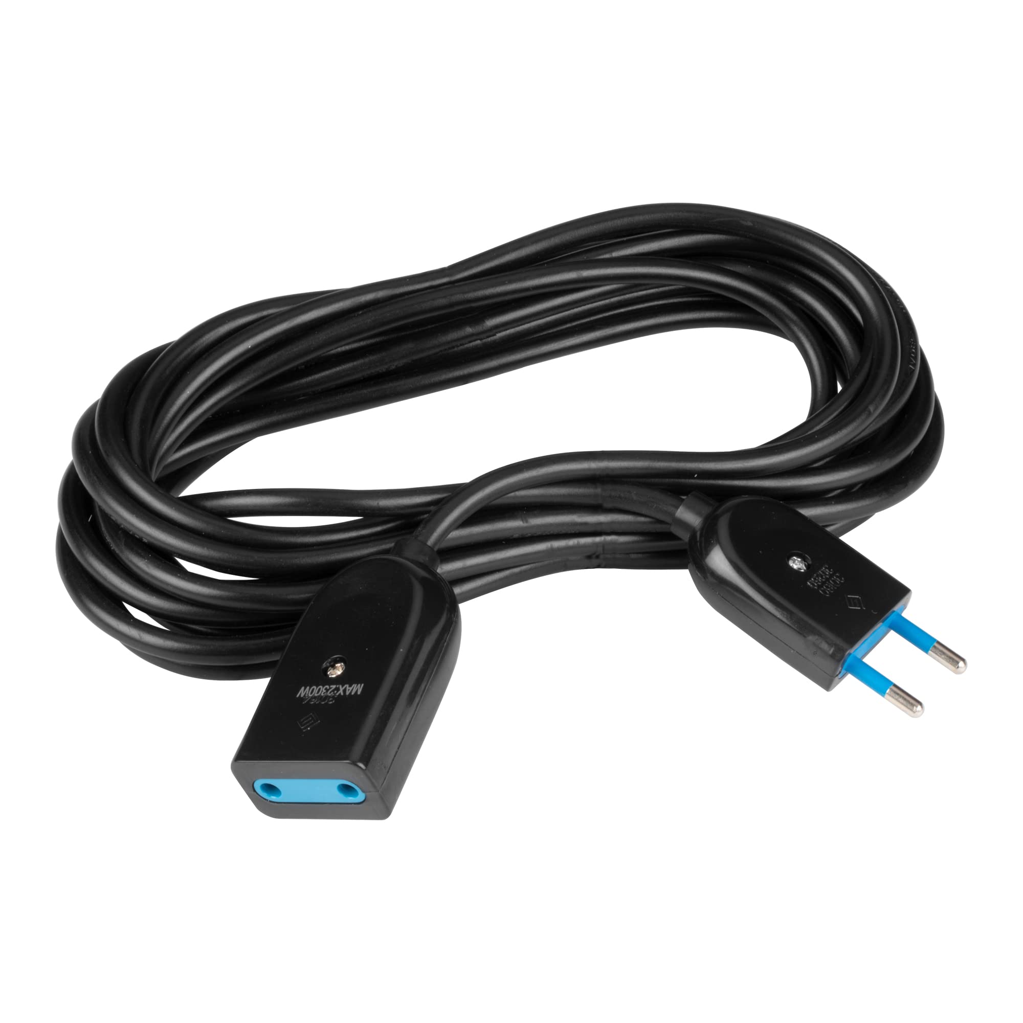 Prolunga Elettrica 5 Metri | Spina Italiana 10A | Cavo Nero 3x1mm&sup2; | Made In Italy | IMQ Certificato