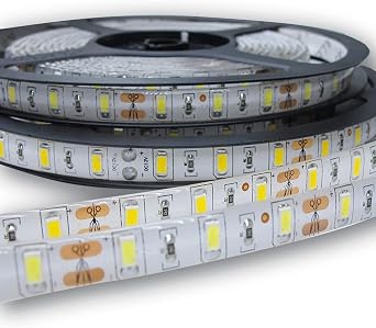 5M DC12V 5630 5730 LED Strip Light SMD 60LEDs/m LED 300led White Warm White 3000k 6500k (White, IP20 Nowaterproof)