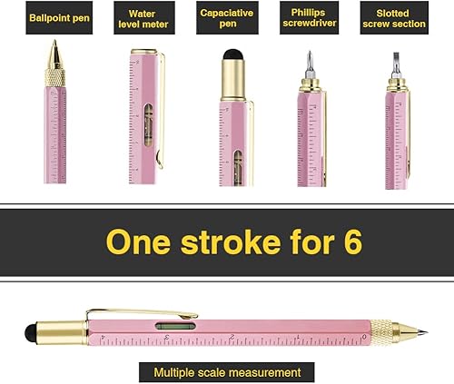 Miniatura 3 de Regalos para papá para el día del padre, Hongred bolígrafo multiherramienta 6 en 1, rellenos de calcetines para regalos de hombres para él, marido,