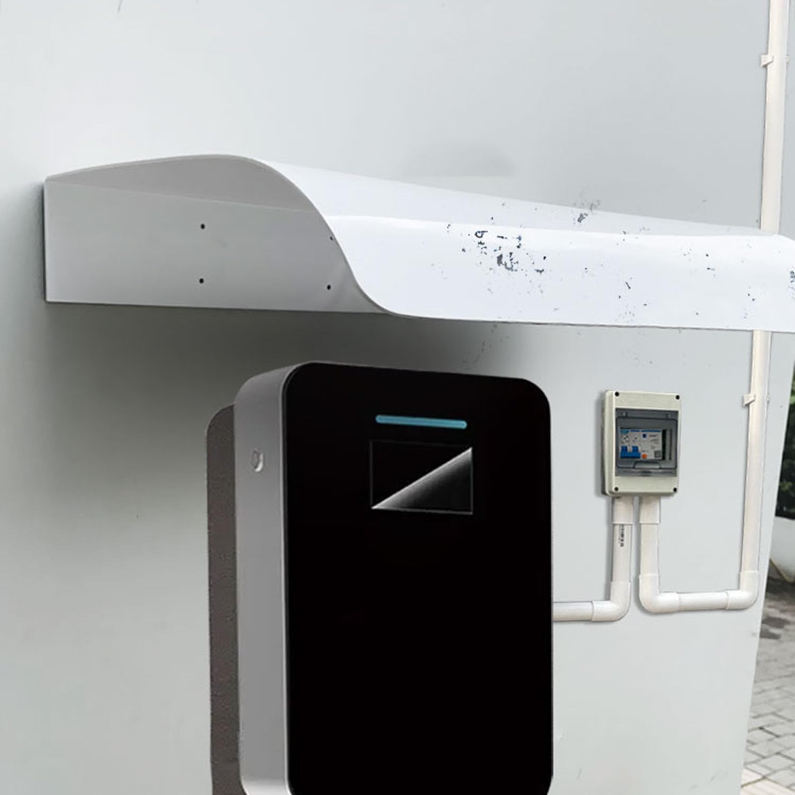 Wetterfeste Abdeckung für Ladestationen von Elektrofahrzeugen, Schutzdach für Ladestationen von Elektrofahrzeugen, Steckdosenschutz für Wandmontage, wasserdichte Abdeckung für Ladeanschlüsse