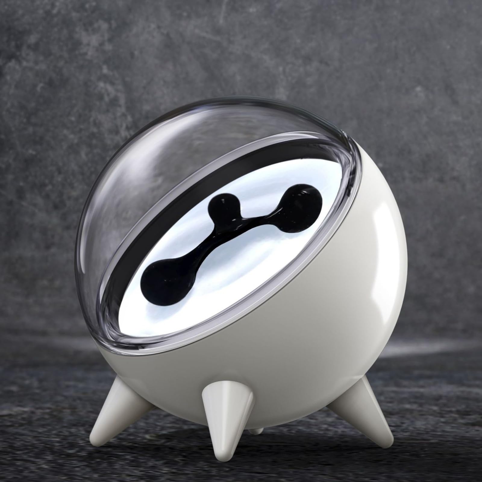 Magnetic Fluid Music Rhythm Light, Ferrofluid Music Pickup, Dancing Music Mate Partner Magnetic Fluid Changes with Sound, Music Companion Lamp for Home Office Desktop Decor (Color : White)