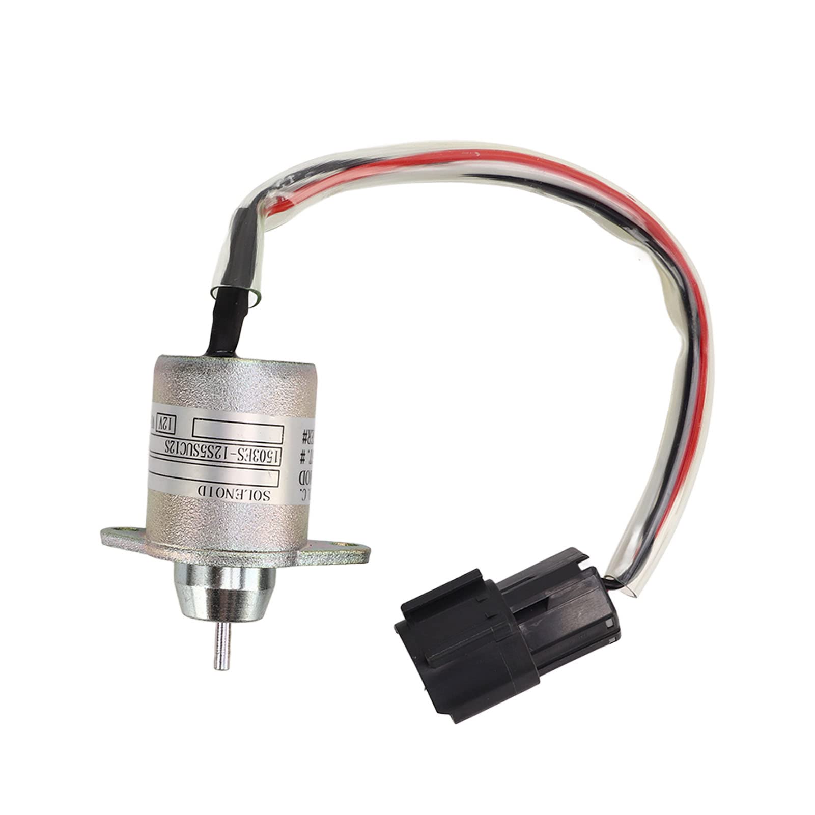Solenoide di Spegnimento Carburante DC12V Solenoide di Spegnimento 119233‑77931 Metallo Ad Alte Prestazioni per TAKEUCHI KOMATSU KUBOTA 4TNV94L SFN 4TNV98L SFN 4TNV106 GGE R55 7