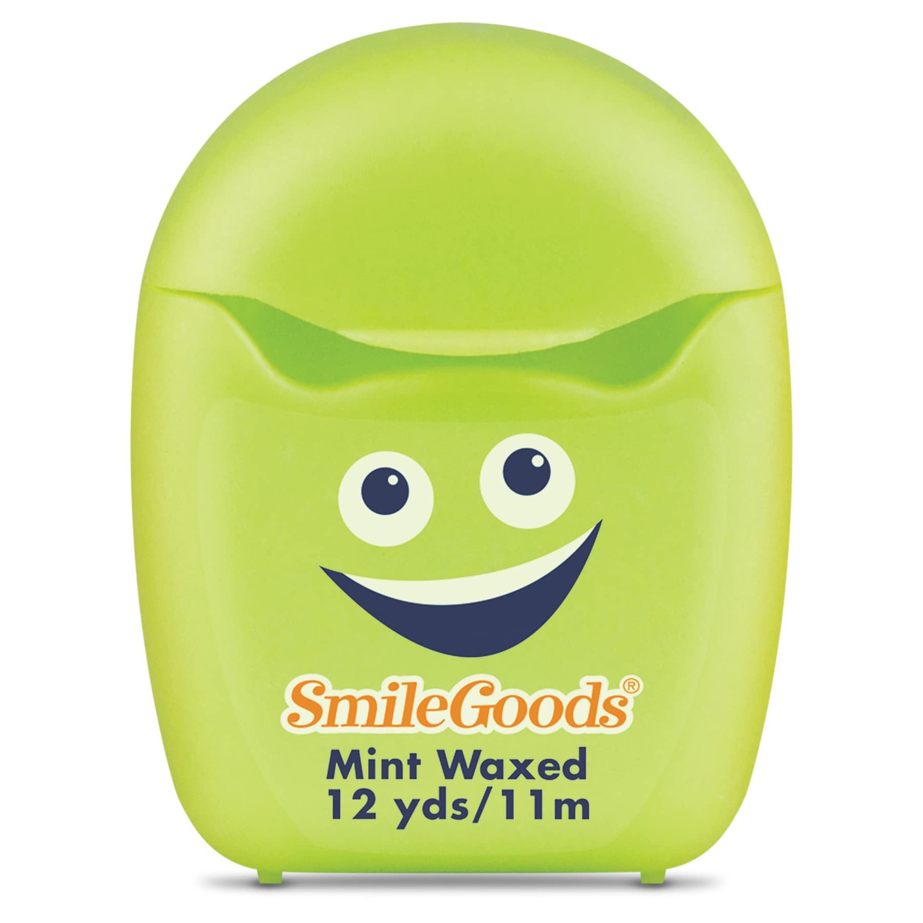 Practicon SmileGoods Cuties - Hilo dental encerado de menta de 12 yardas, tamaño mini de muestra para regalos, viajes, niños, adultos, pacientes, varios colores brillantes con recipiente de exhibición