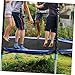 1pc Black Trampoline Replacement Mat Round Jumping Pad with Breathable Design Uv Fade Resistant for Outdoor Use Trampoline Accessories for Long-Term Enjoyment