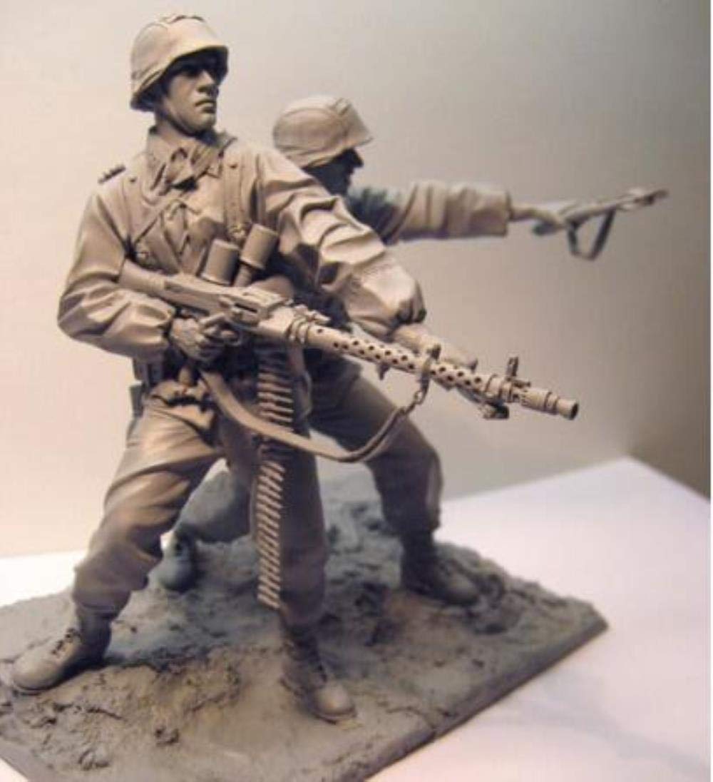 Figurine en résine 1/16 ancien équipage d'officier miniature GK détails sculptés