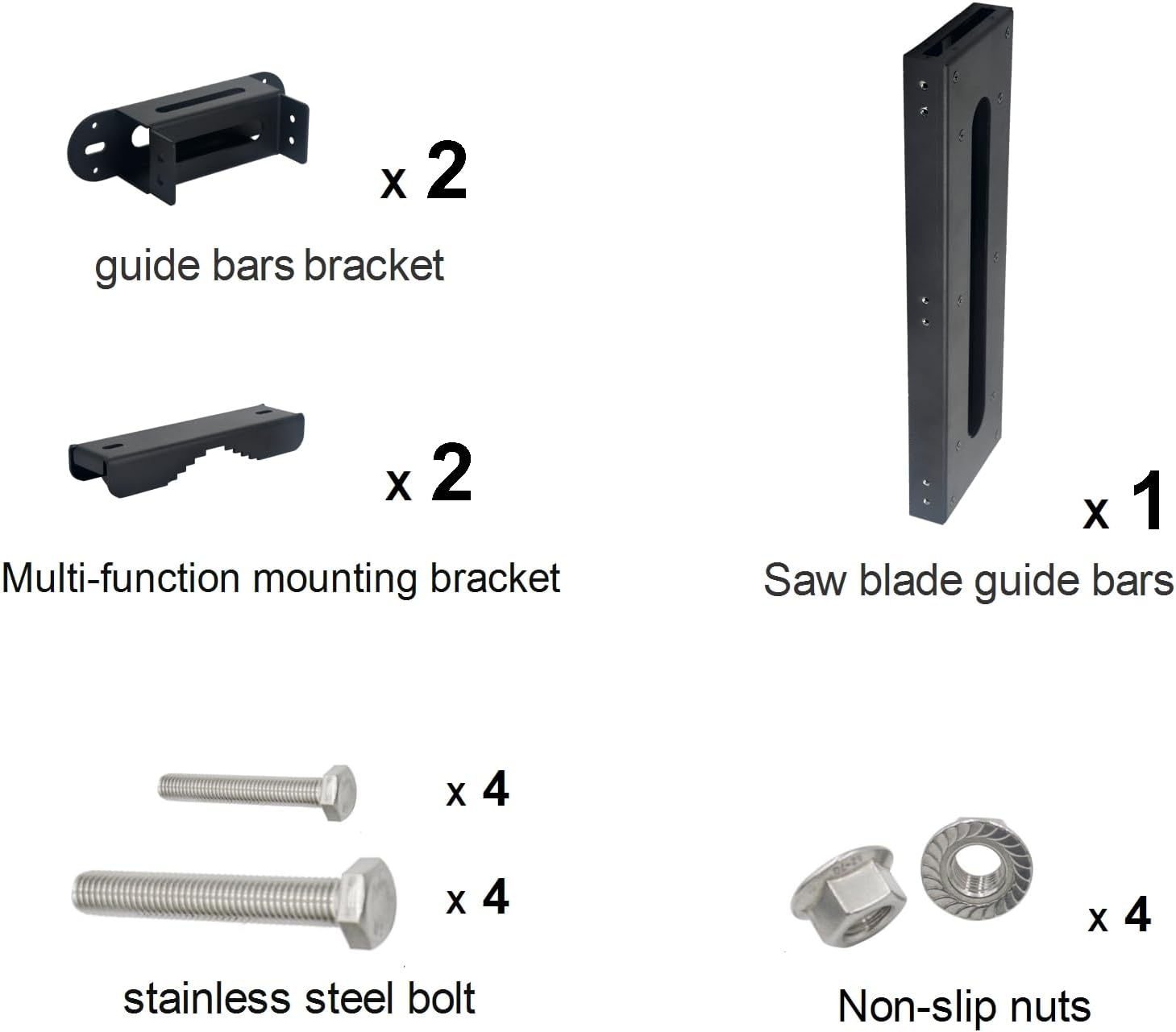 Chainsaw Holder, Universal Chainsaw Carrier Kit for Tractors, ATVs, UTVs, Trucks, Utility Vehicles, Suitable for Most Sizes of Chainsaws, Heavy Duty Iron, Can be Mounted on The ROPS (7.3" Black)