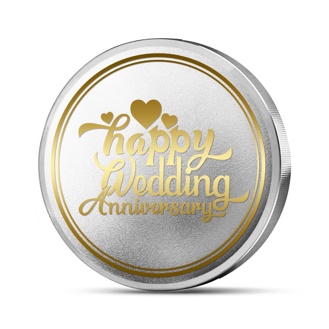 MOHUR Happy Wedding Anniversary 10 Gm (999) Pure Silver Coin (B0C7VZ4Q1H) Amazon Price History, Amazon Price Tracker