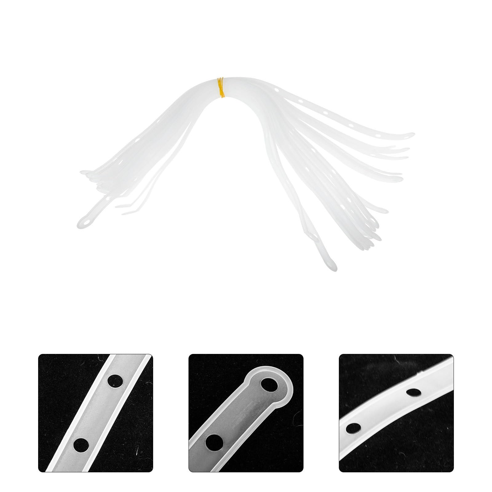 20pcs Strisce di Plastica Antiscivolo Per Appendini Organizzatore Armadio Connettori Appendini Per Risparmio Spazio