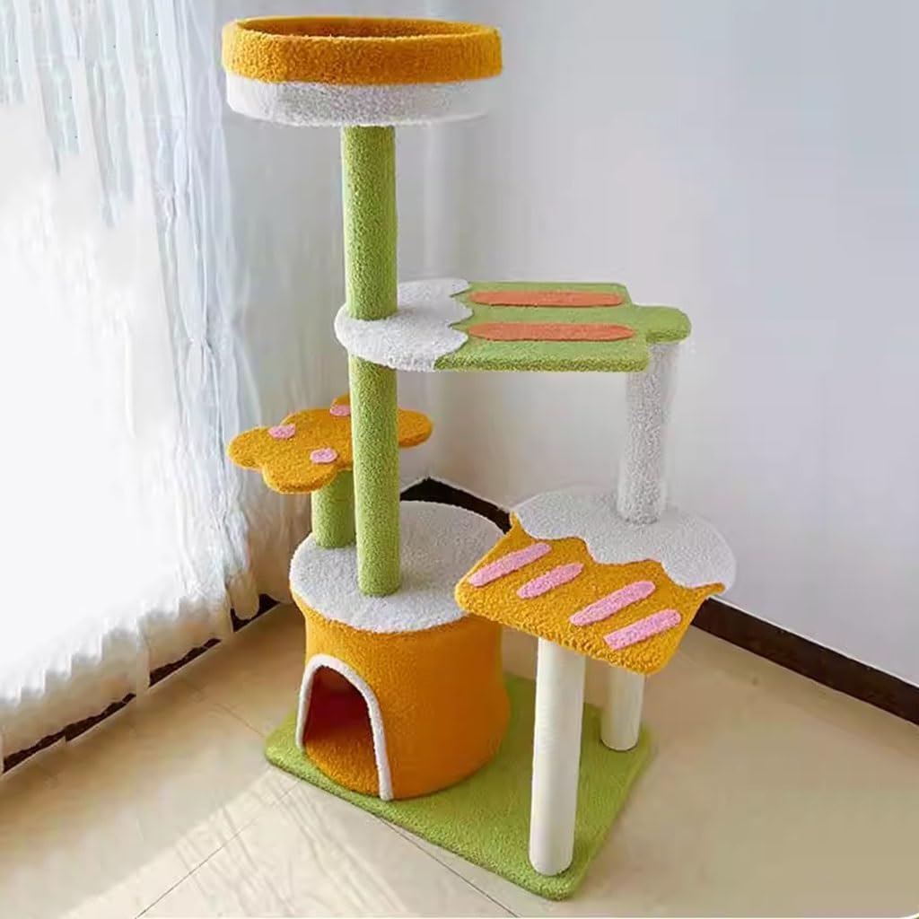 review Cat Tree for Large Cats 20 Lbs Heavy Duty, Large All-Season Cat Tree with Jute Scratching Posts, Perfect for Big Cats
