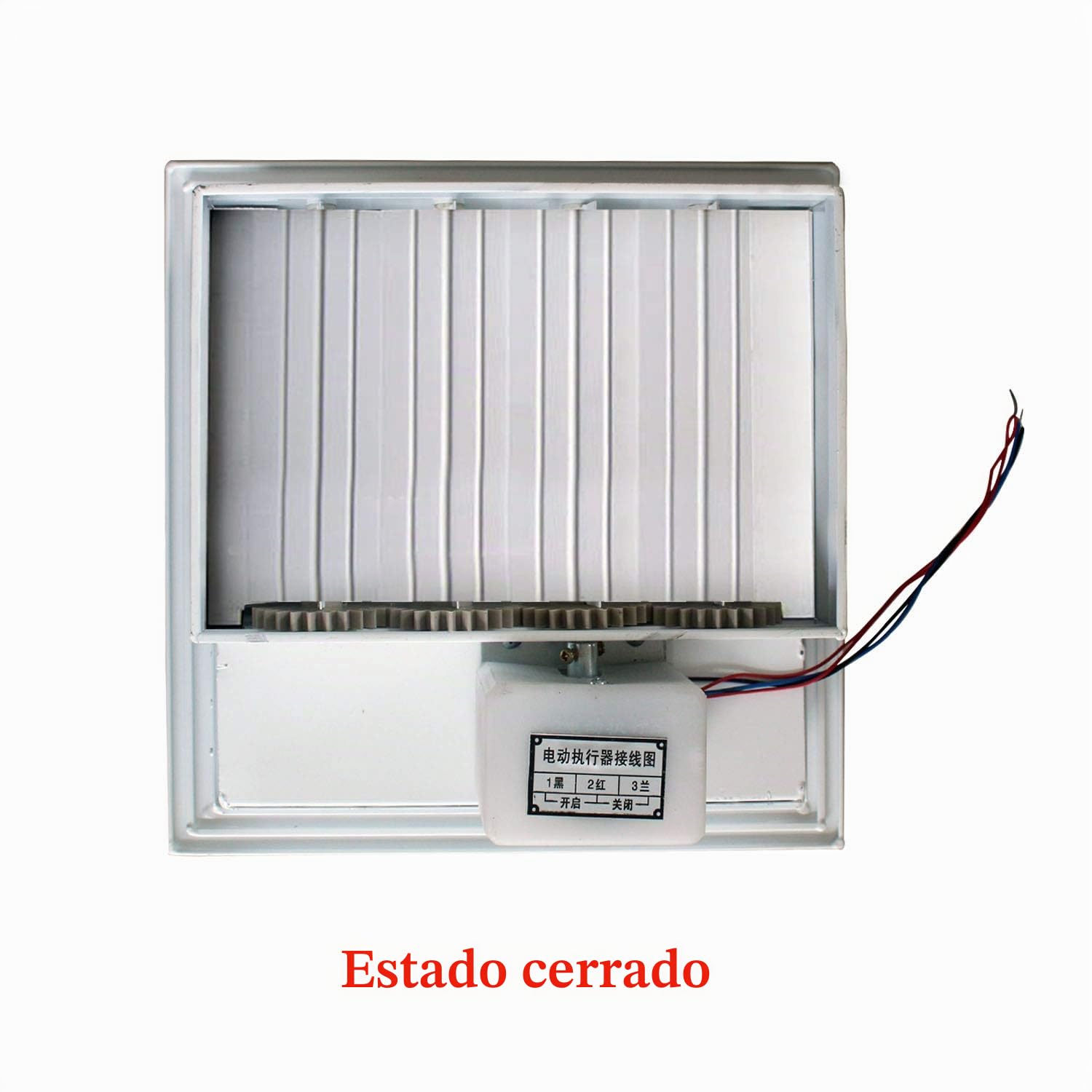 Rejilla ventilacion electrica aire acondicionado valvula conducto aire compuerta motorizada 220v (250x250mm)