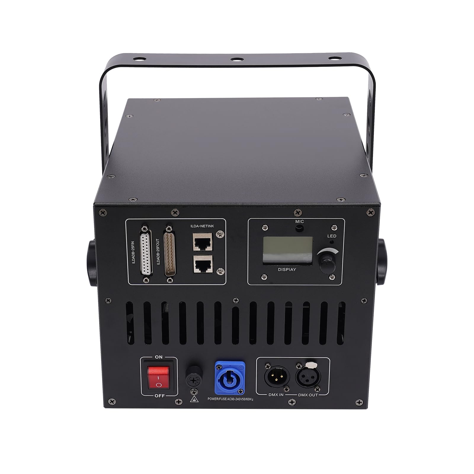 LED Par Licht, RGBW Bühnenlicht Scheinwerfer Discolicht Partylicht Strahler Aluminium mit DMX512 Sound Aktivierung LCD Display 12/21CH Laser 30KPPS für Party DJ Bar Club Bühne Hochzeit Show Disco
