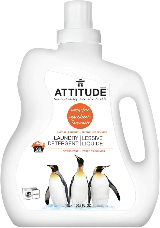 ATTITUDE Laundry Detergent, EWG Verified, Plant and Mineral