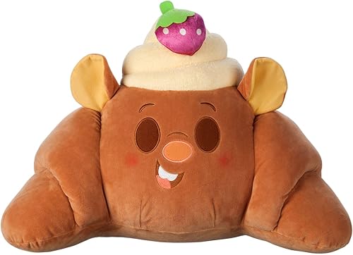 Disney Peluche oficial de Emile Munchlings de la tienda  Encantador tema de croissant de fresa de Ratatouille  Serie Dynamic Duos  Juguete mediano