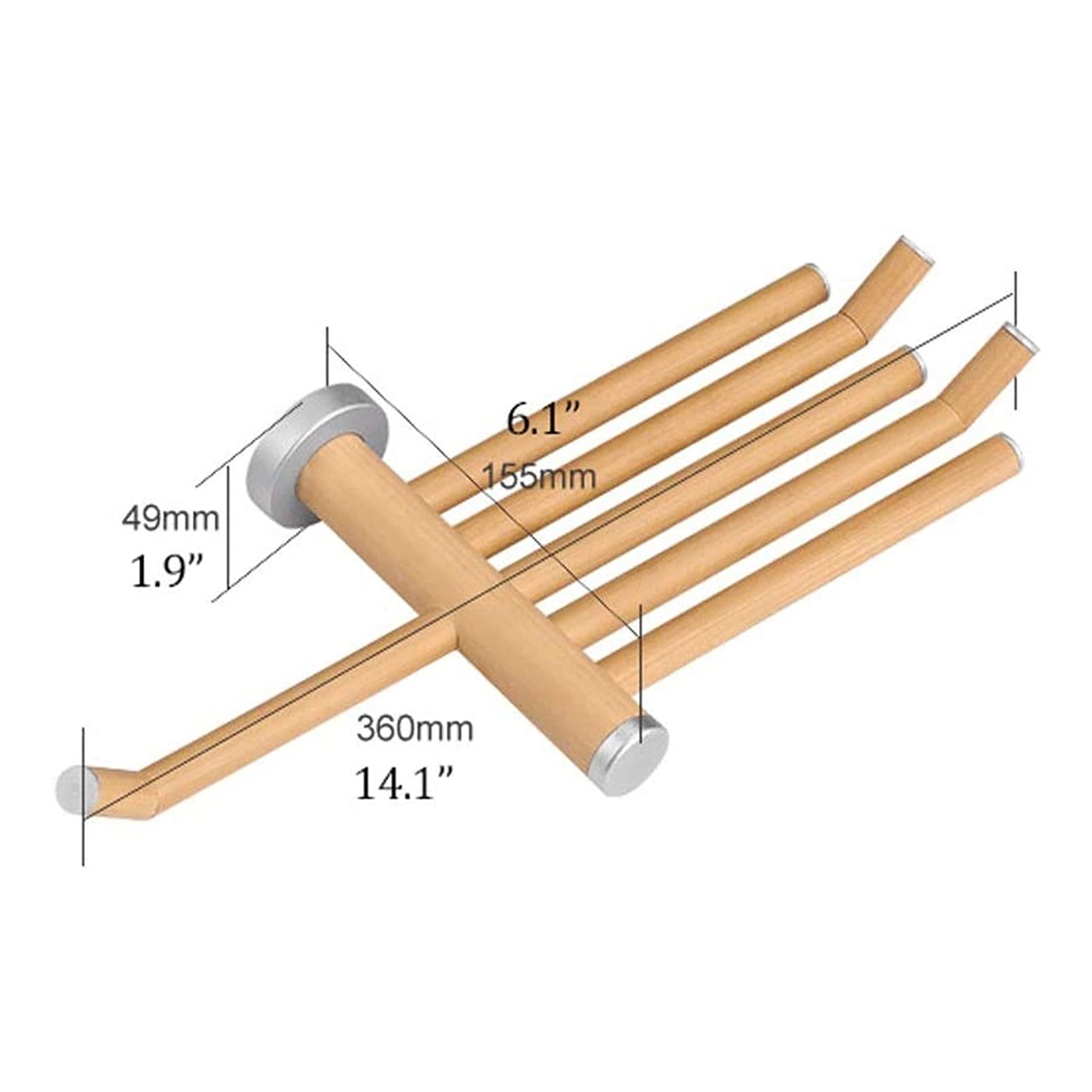 Portarrollos papel higienico Portarrollos de papel higiénico, soporte de papel higiénico de madera, portarrollos de baño diseñado a mano con soporte de pared for almacenamiento de teléfono móvil Sopor