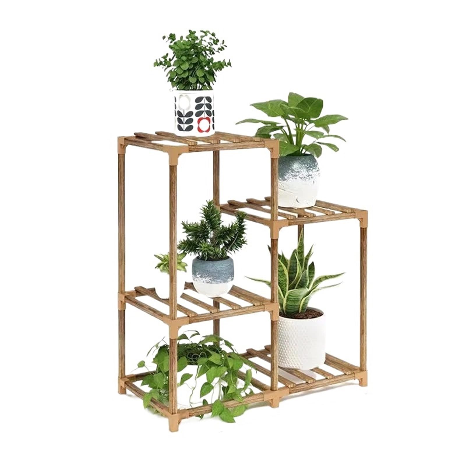IOPKLYTF Plant Stand Plant Flower Stand 4/5 Shelves Wooden Display