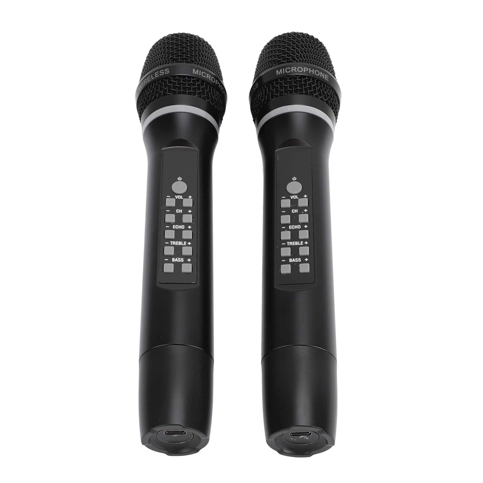 Bezprzewodowy Mikrofon do Karaoke Podwójny Ręczny System Mikrofonów Dynamicznych do Domowych Imprez na świeżym Powietrzu