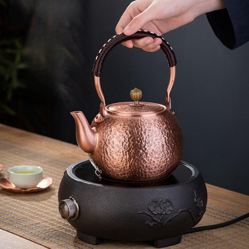 Amazon｜TAKEY純銅ケトル、手作り銅ケトル、純銅急須、銅ケトル、銅