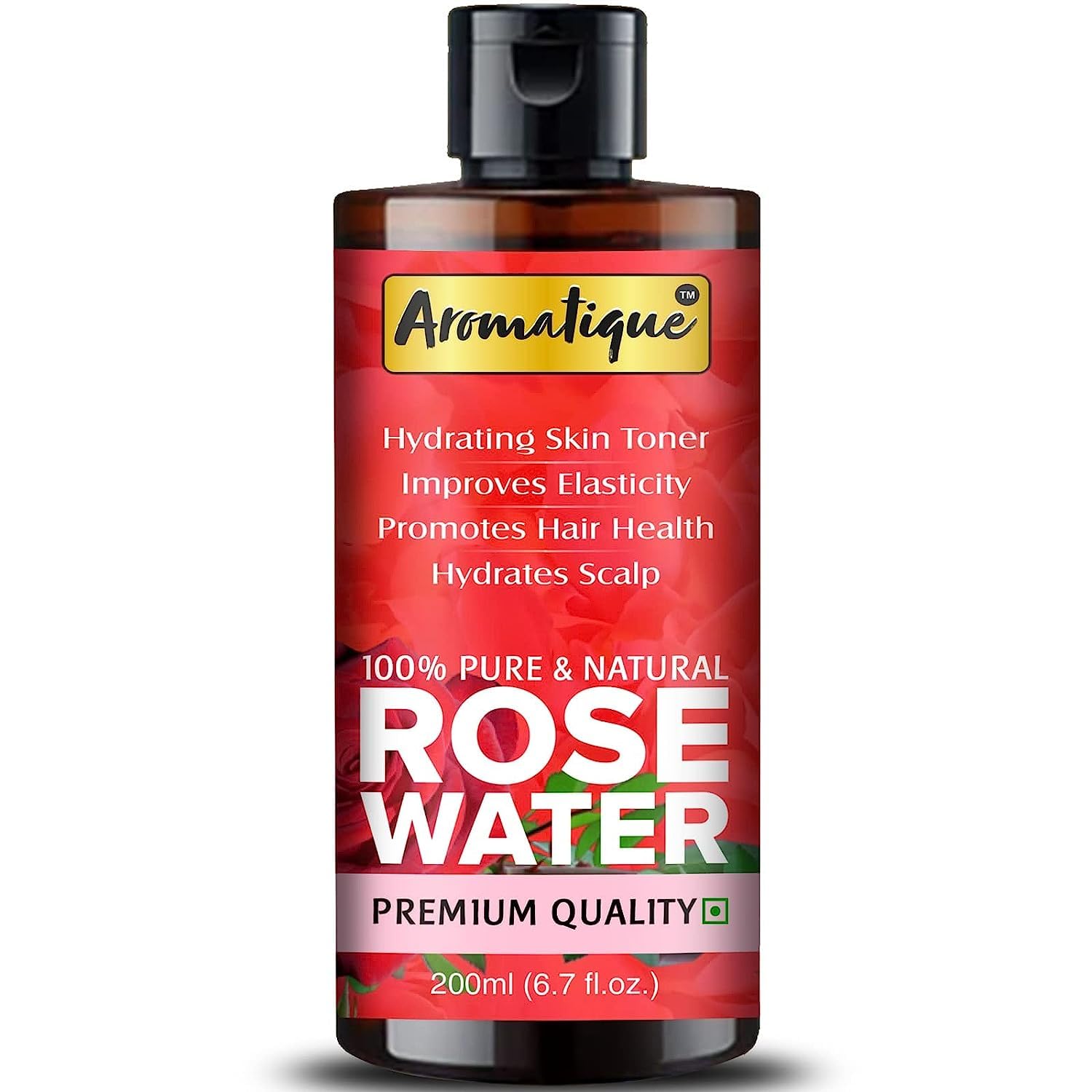 Aromatique Rose Water Skin Toner for Face (Gulab Jal). 100% Pure, Natural, Chemical Free and Steamed Distilled (1)