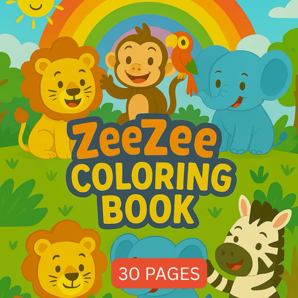 ZeeZee FunTime Coloring Book: A Whimsical Animal Adventure for Kids