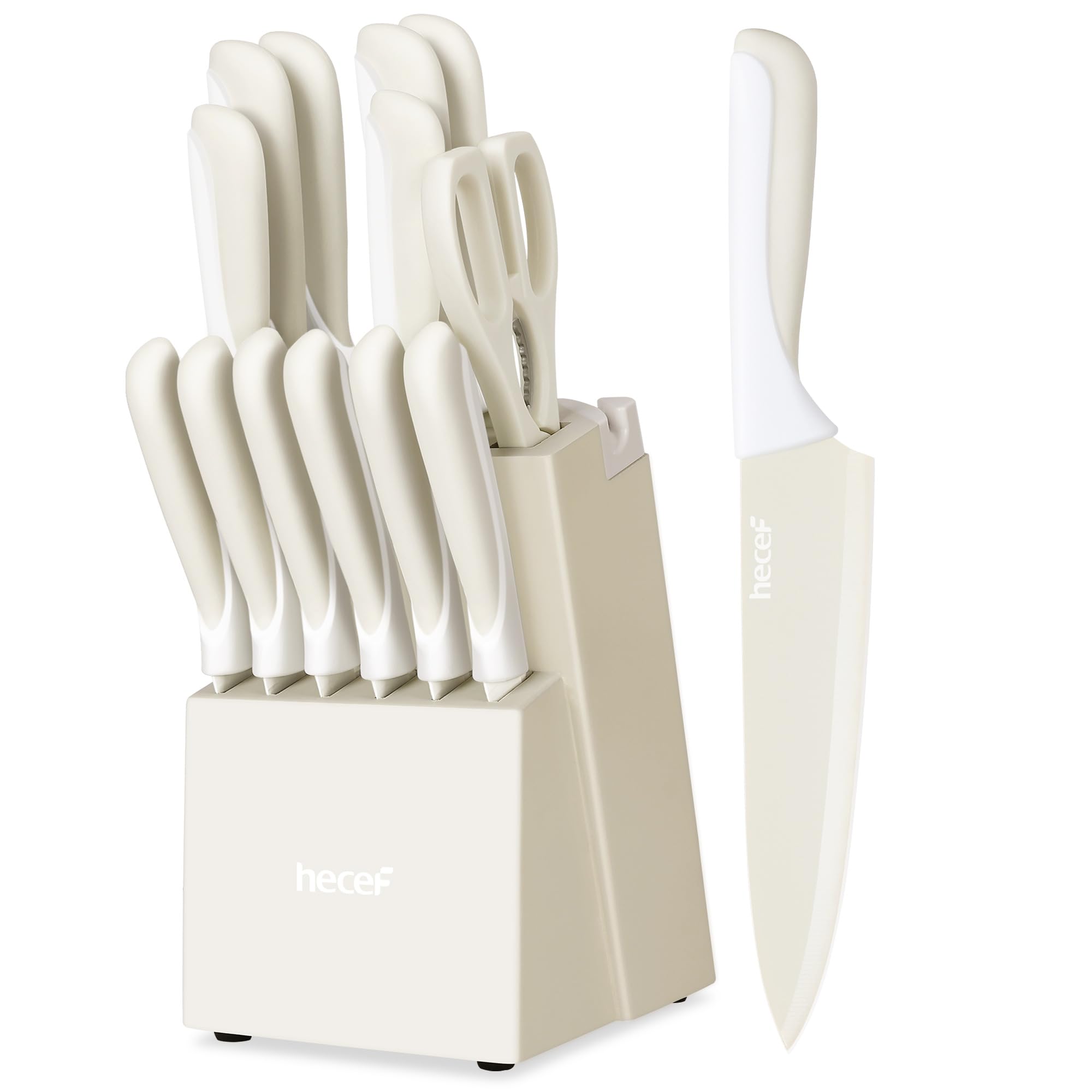 hecef 15-Piece Knife Set