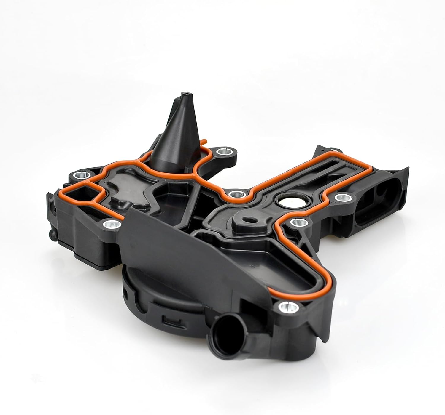 06H103495AK Oil Separator PCV Valve Cover Crankcase Vent Valve Compatible with Au-di Quattro A4 A5 A6 Q5 Allroad Replaces OE: 06H103495AE 06H103495J 06H103-495AK VW Oil Separator