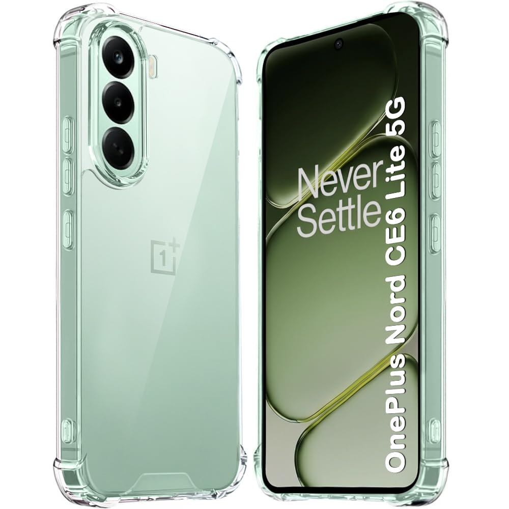 TheGiftKart Crystal Clear Back Cover Case for OnePlus Nord CE 6 Lite 5G | 360 Degree Protection | Shock Proof Design | Transparent Cover Case for OnePlus Nord CE6 Lite (PC & TPU, Transparent Bumper)-image-14