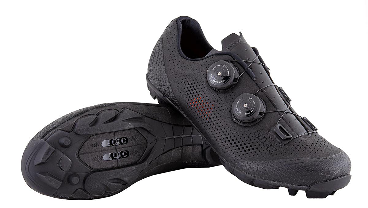 LUCK Poseidon | Zapatillas MTB para Hombre y Mujer | Suela de Carbono | Doble Cierre Rotativo | Zapatillas para Bicicleta de Montaña