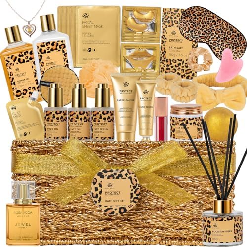 35 Pcs Mother Day Gifts For Women, Honey & Almond Bath & Body Gif...