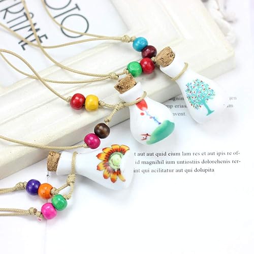 Miniatura 5 de Artículos Conmemorativos Cremación De Mascotas Urnas De Ceniza Cenizas Adornos Hechos A Mano Tejido Collar De Cuerda De Cera Gargantilla Cerámica