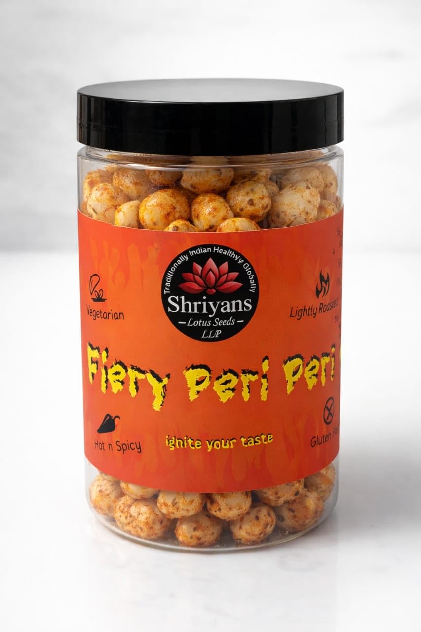 Shriyans Lotus Seeds Fiery Peri Peri Makhana 82 g-image-40